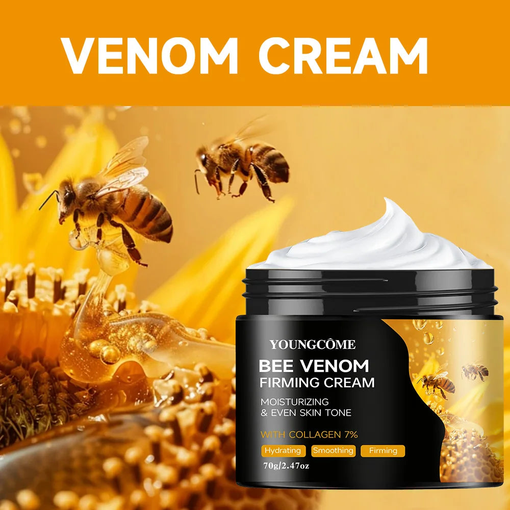 Premium Bee Venom Cream for Face & Neck - Collagen Boost, Skin Tightening, Natural Moisturizer for Sensitive Skin, Non-Greasy